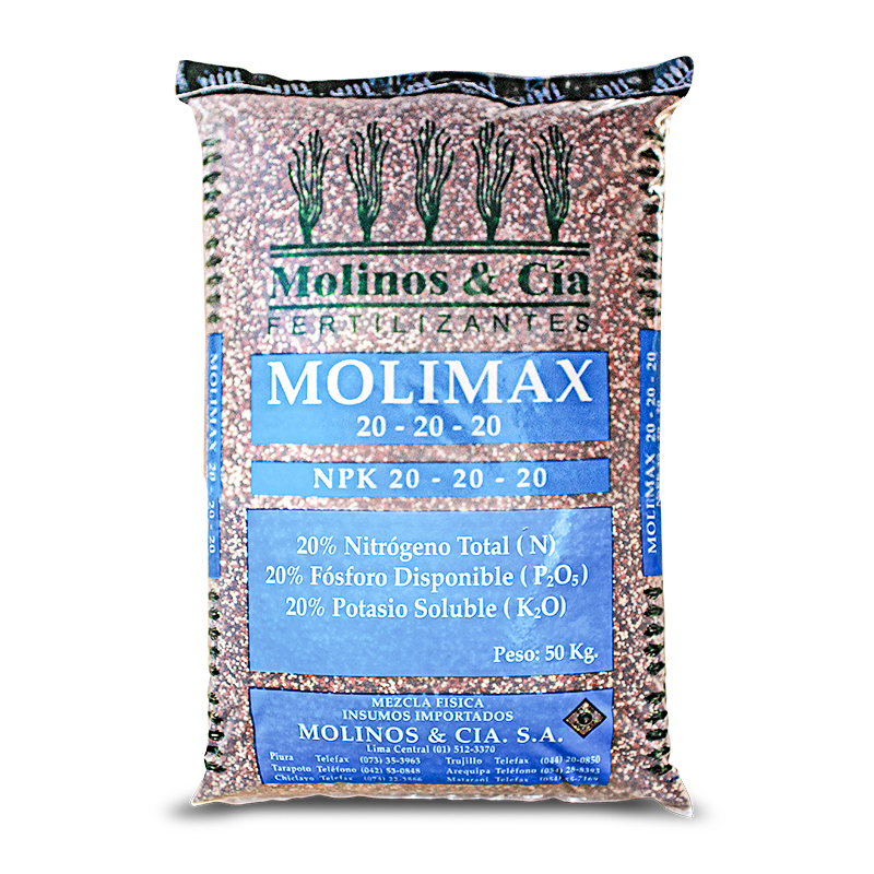 Molimax 20-20-20 Bolsa 50Kg